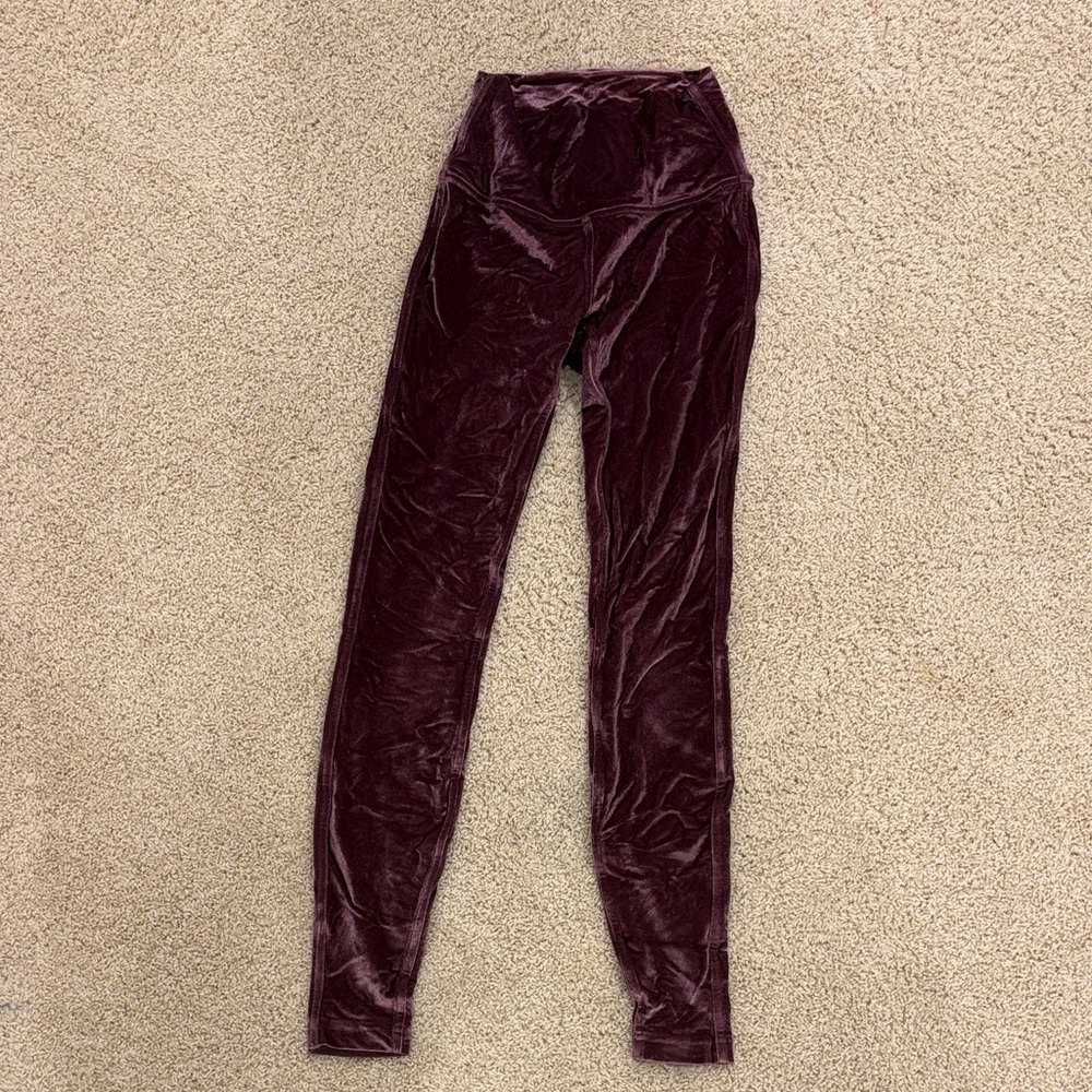 lululemon athletica Velvet Leggings in Deep Burgundy
